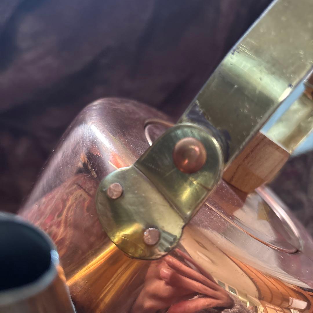 未使用　レトロ　銅製ケトル やかん　2.0L　キングカパー