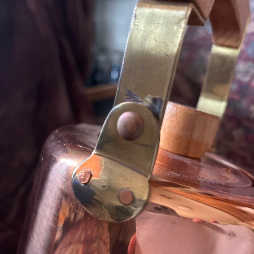 未使用　レトロ　銅製ケトル やかん　2.0L　キングカパー