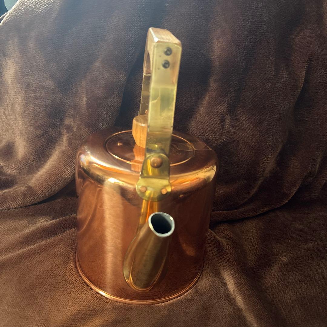 未使用　レトロ　銅製ケトル やかん　2.0L　キングカパー