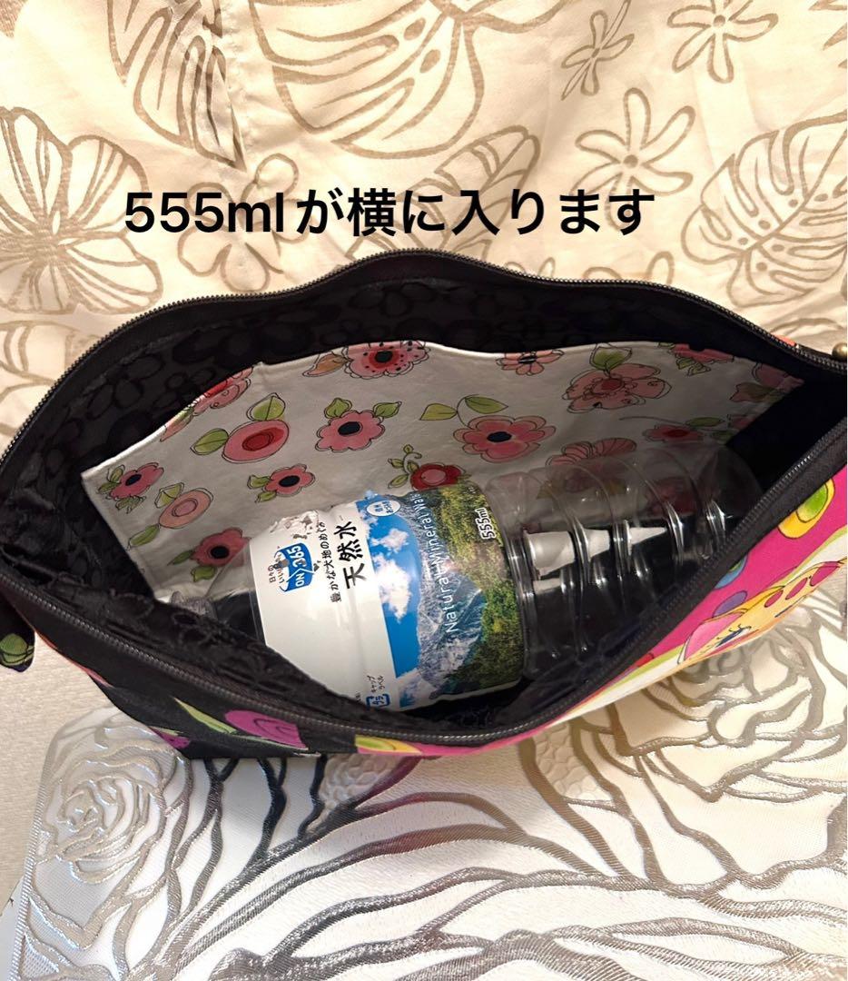 «802»大きめポーチ*ロラライハリスネコちゃん*笑顔Cats*ペンケース仕切り