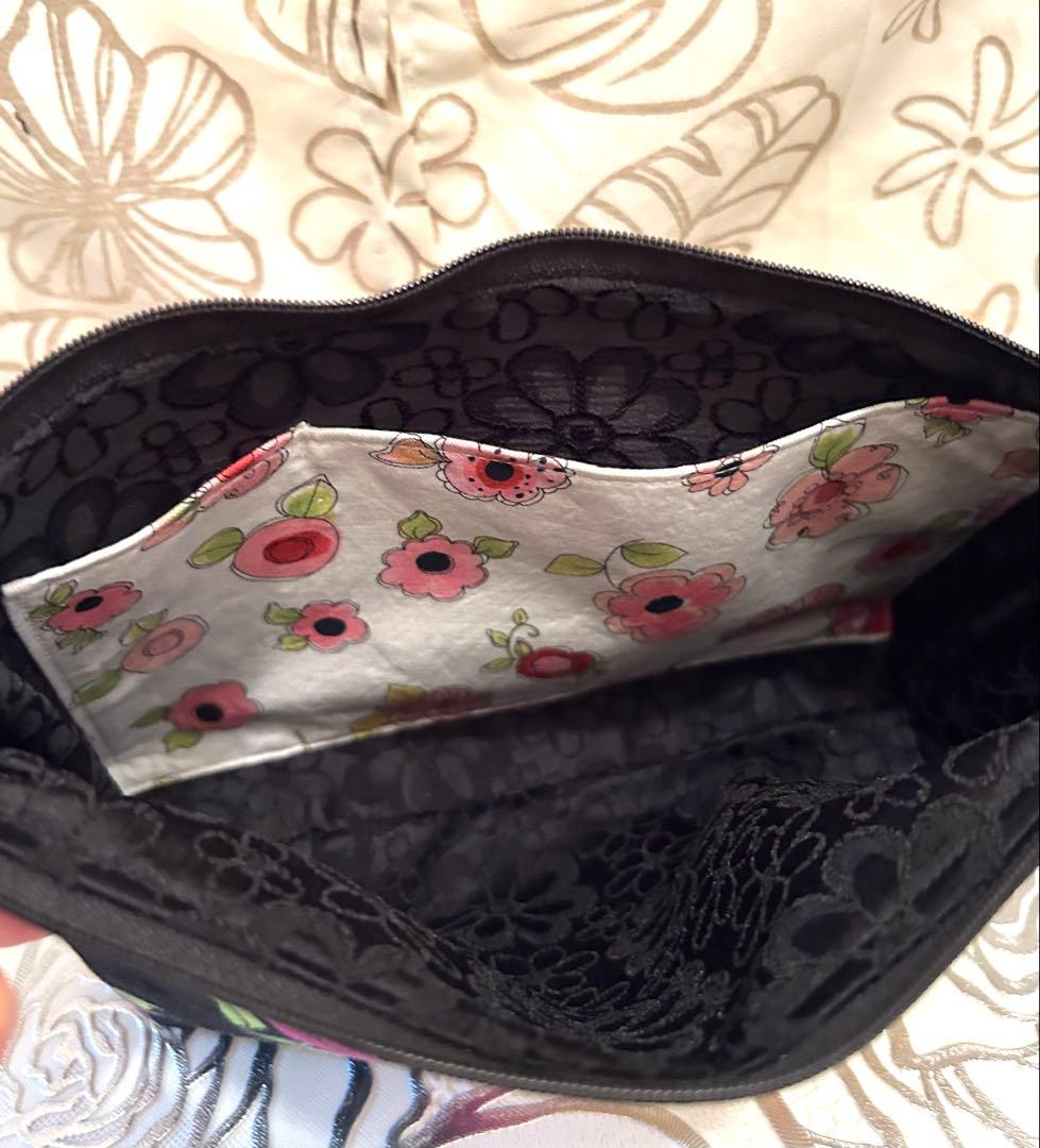 «802»大きめポーチ*ロラライハリスネコちゃん*笑顔Cats*ペンケース仕切り