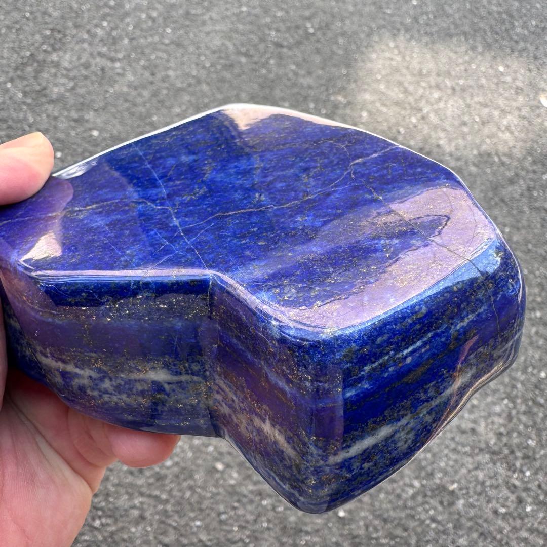 ☆ラピスラズリ☆5A☆金運☆約1060g☆アフガニスタン産☆天然無着色☆磨き原石