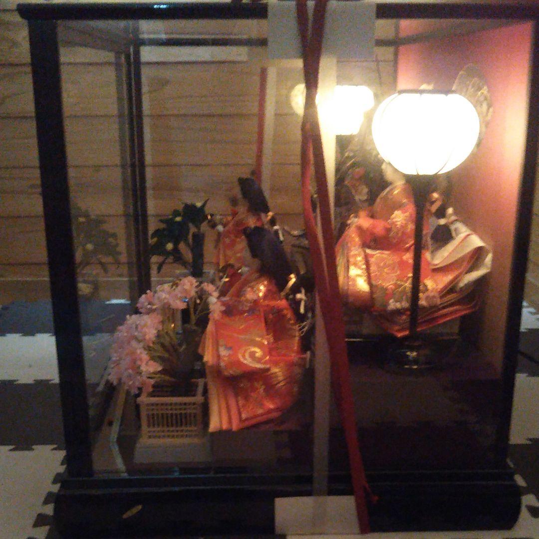 雛人形【ぼんぼりライト、オルゴール付】