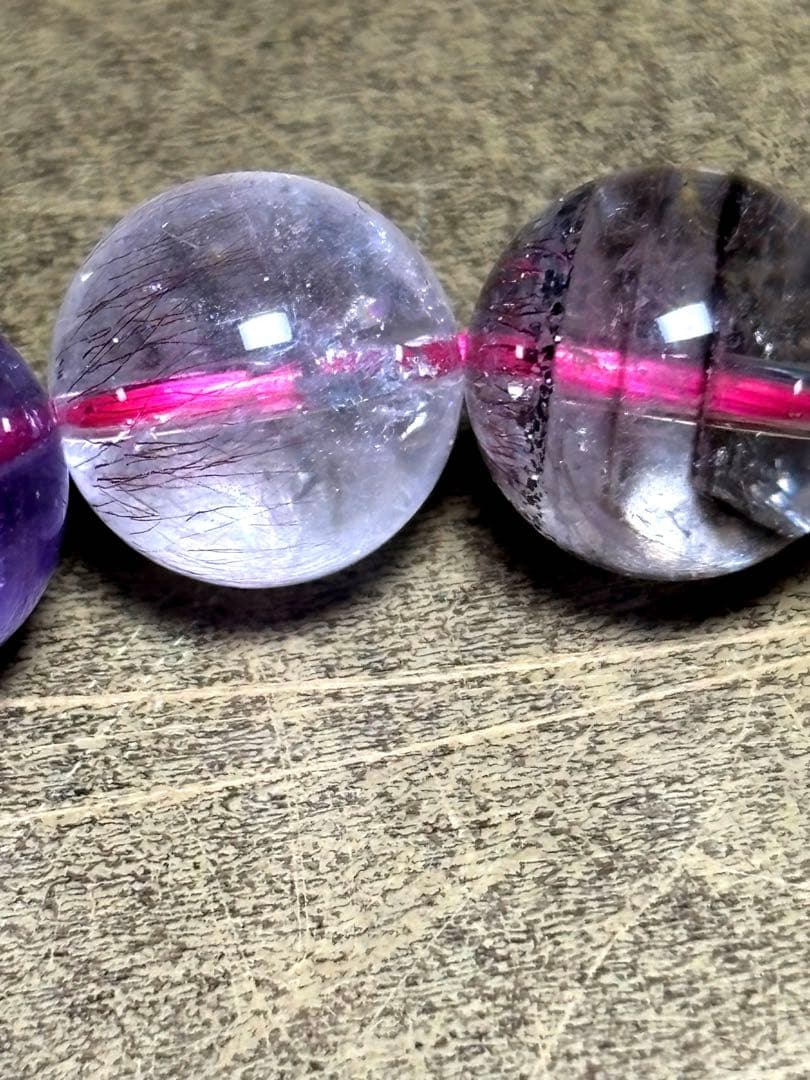 ミ*ヤ様 【新入荷】　スーパーセブンブレスレット約11㎜（新品未使用）透明感抜群