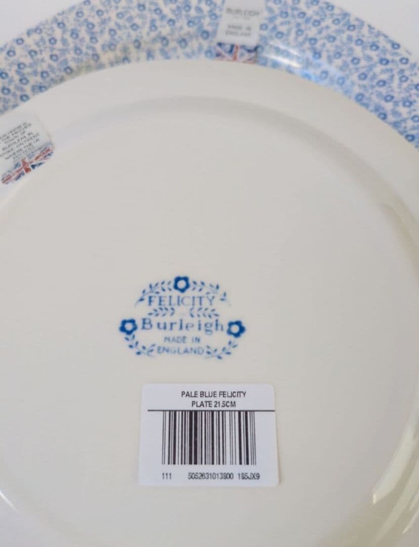 バーレイ　ブルーフェリシティ　プレート　21.5cm２枚