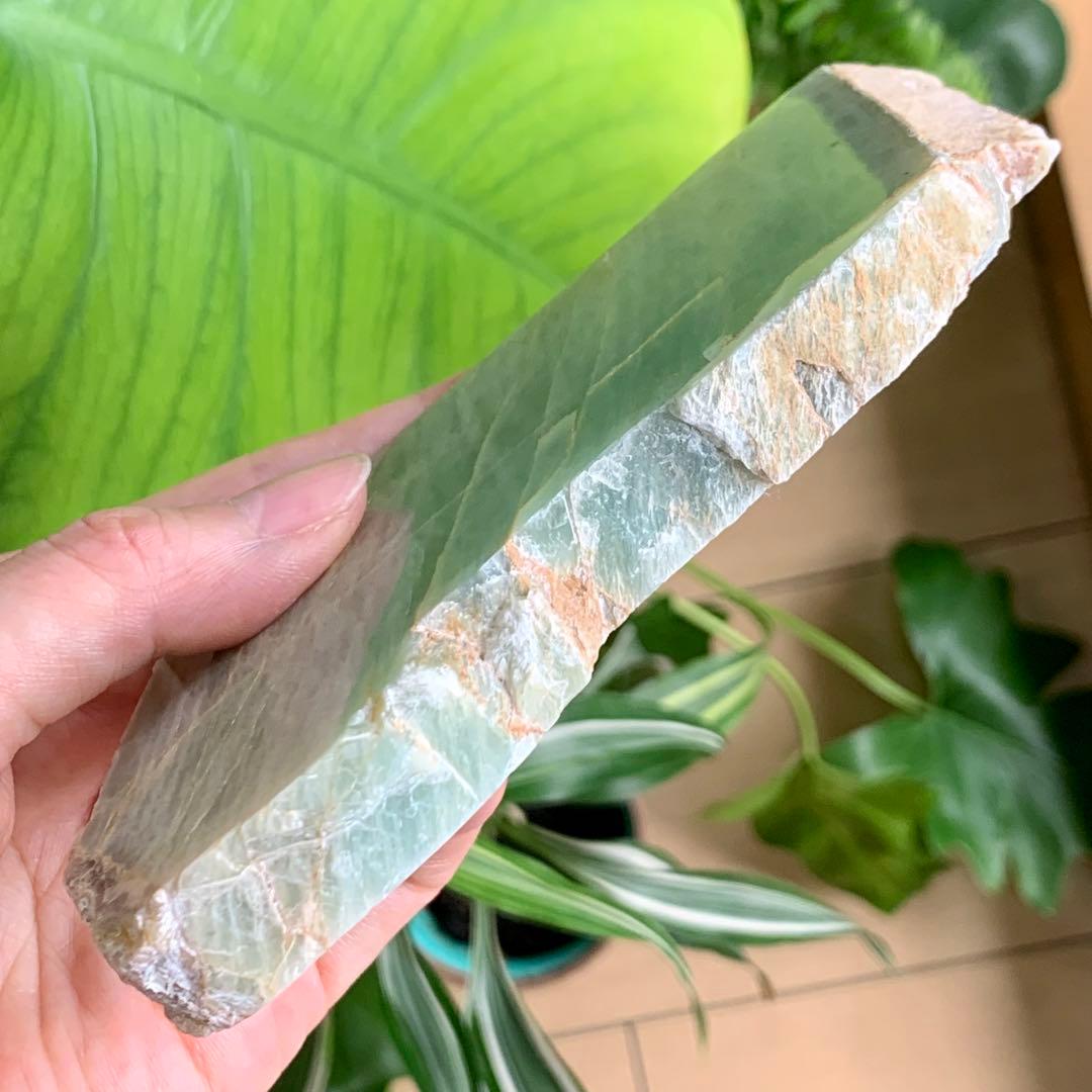 レア！　ガーニエライト　プレート　スラブ　天然石　原石