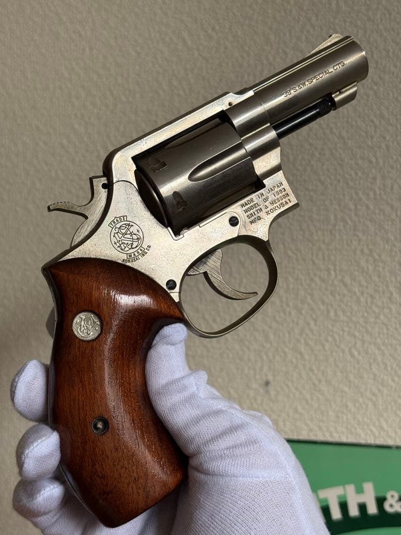 コクサイ S&W M10 M&P FBIスペシャル 木製グリップ モデルガン