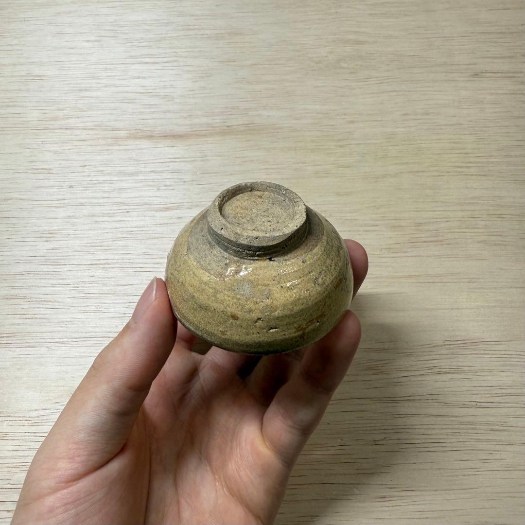 黄瀬戸 古美濃 盃 猪口 酒器 江戸時代 伝世品 古瀬戸 織部 志野 古美術