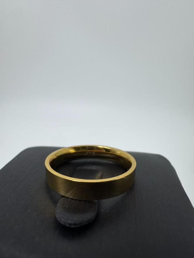 美品/日本製K18ゴールド シンプルバンドリング11号 2.43g