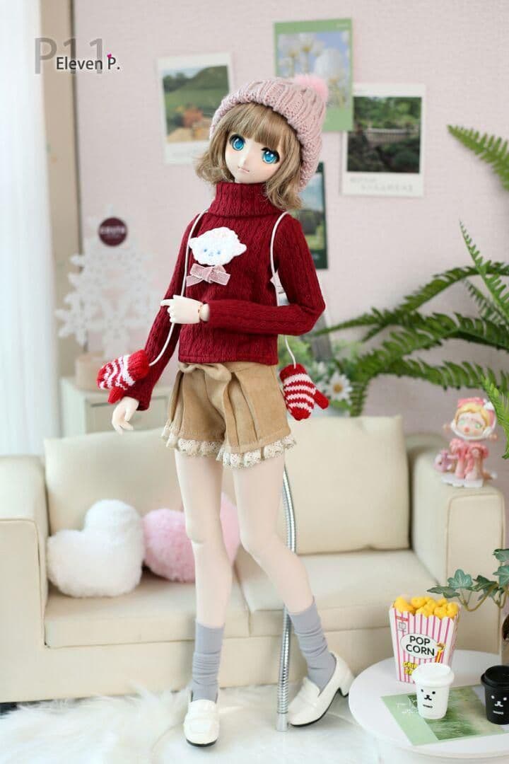 U69 BJD 1/3 ドール 衣装 セーター 人形服 4点セット ハンドメ