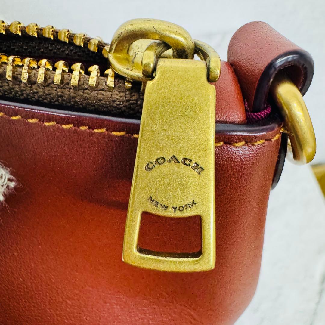 ✨COACH✨コーチ✨エリス✨サッチェル✨シグネチャー柄✨ブラウン✨ハンドバッグ