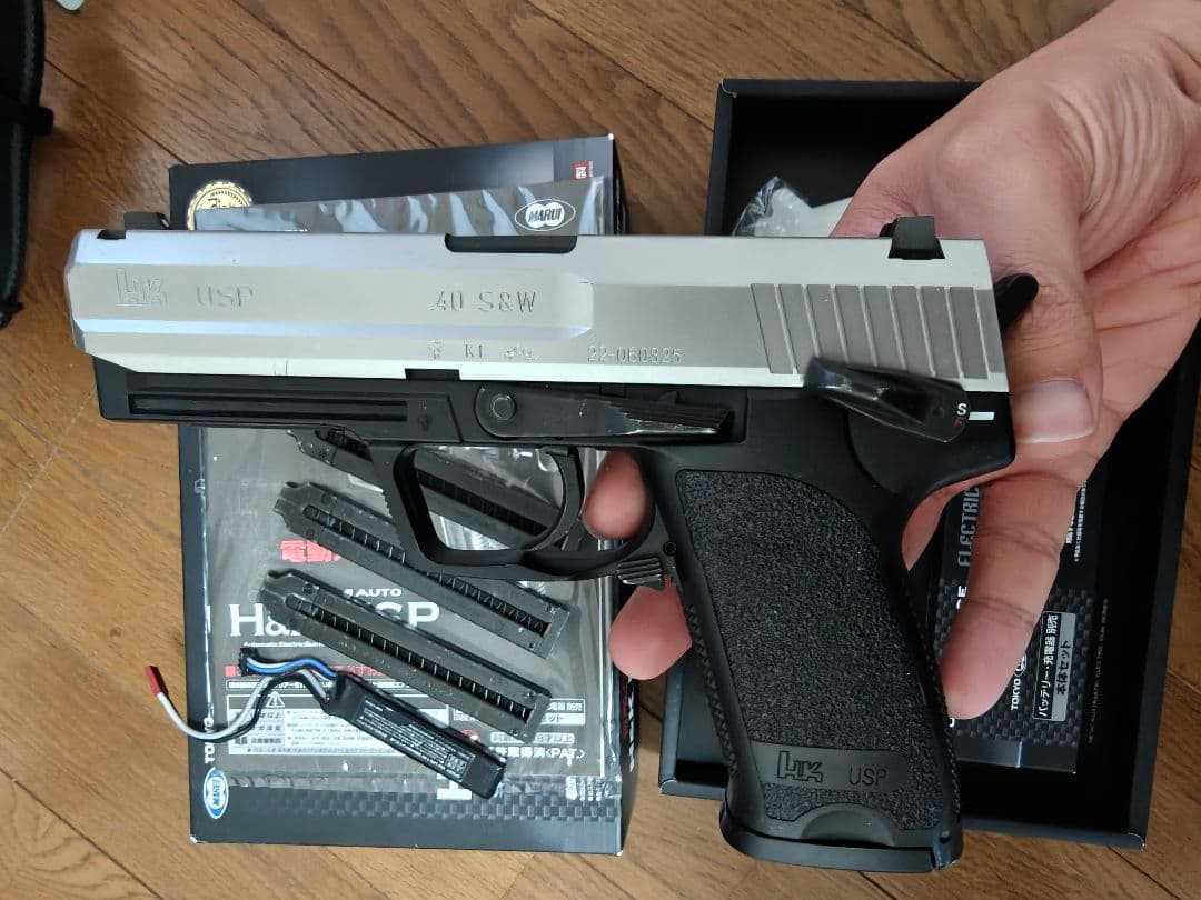 東京マルイ 電動ハンドガン USP シルバースライド 予備マガジン リポ化セット