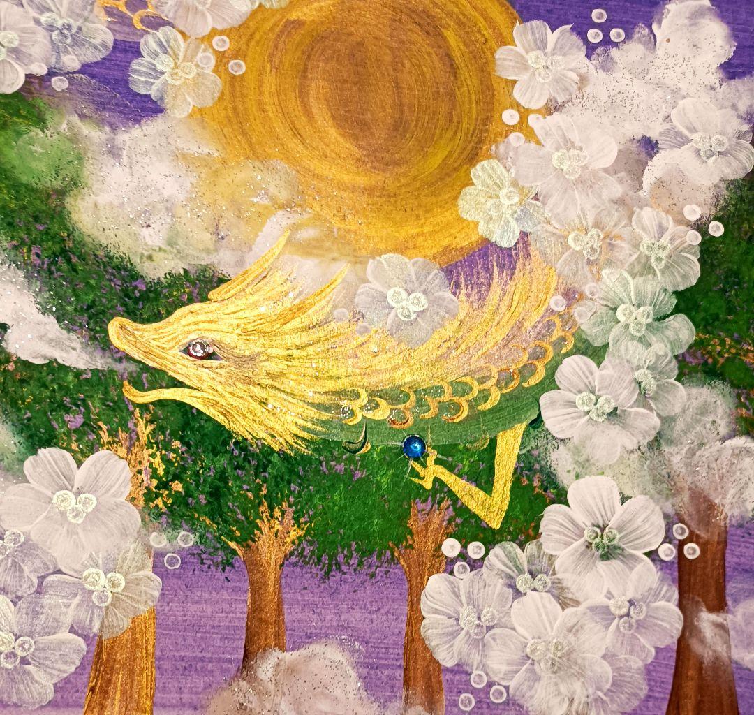 開運絵画　『生龍』幻の龍様　龍繋