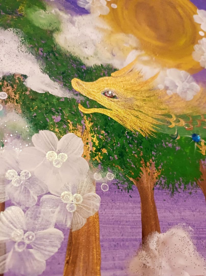 開運絵画　『生龍』幻の龍様　龍繋