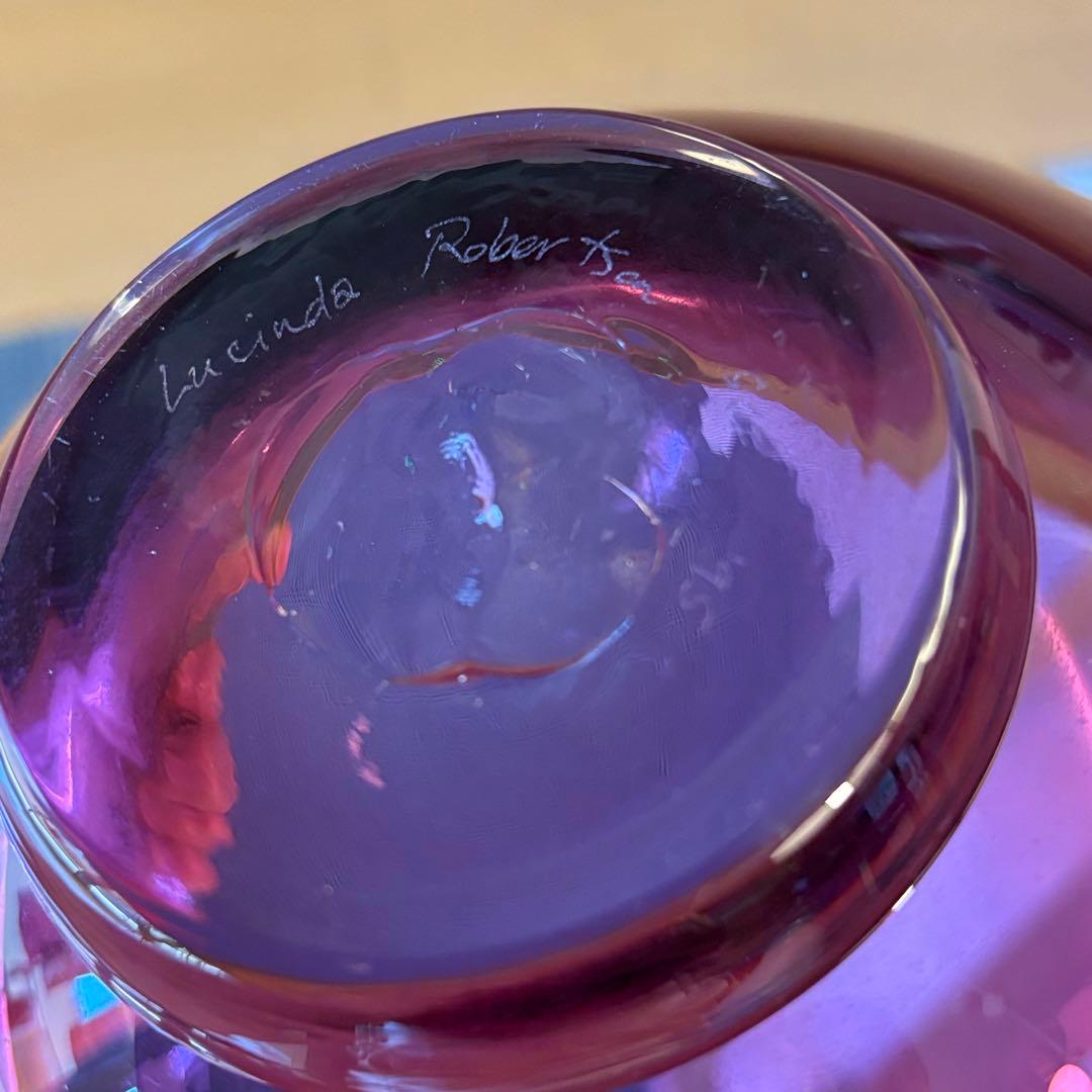 Lucinda Robertson ルシンダ・ロバートソン　作家もの　ガラス器
