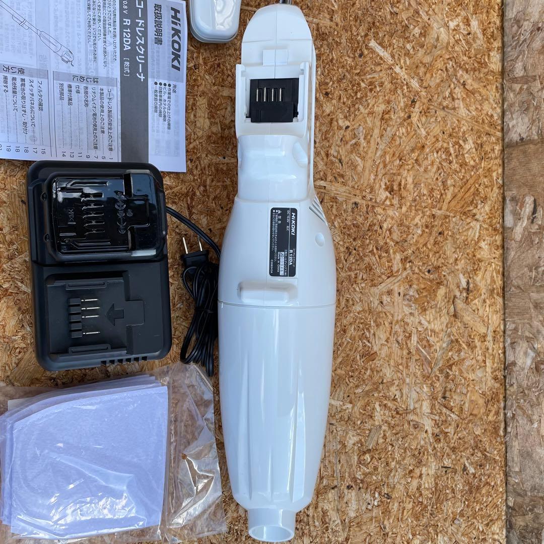 HIKOKI コードレスクリーナー ホワイト 10.8V バッテリー付き