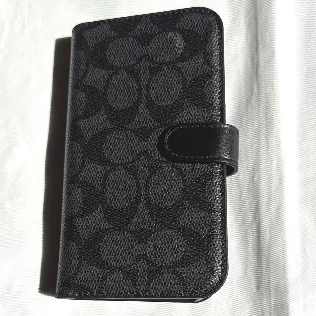 COACH Iphone 14PROケースマグネット開閉 二つ折り
