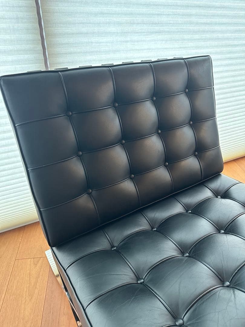 期間限定値下げ　バルセロナチェア　Knoll社(2001年製)ブラックレザー