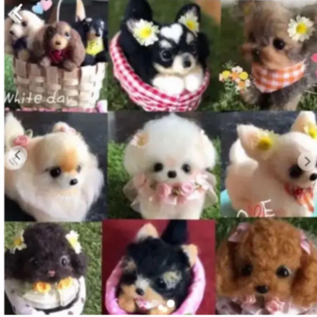 羊毛フェルト犬　　オーダー募集中