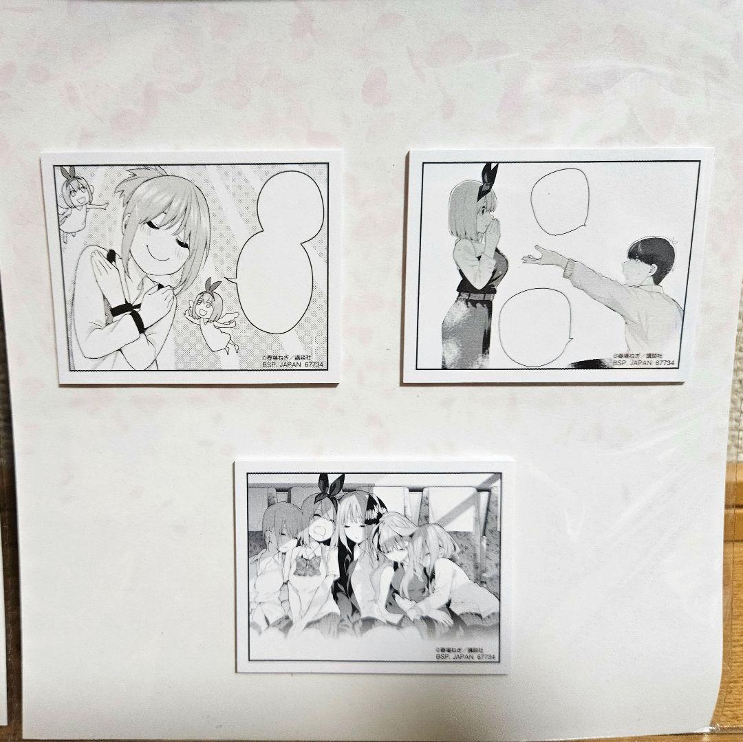 五等分の花嫁 一番くじ バストアップアクリルボード A,B,D賞他おまけ付