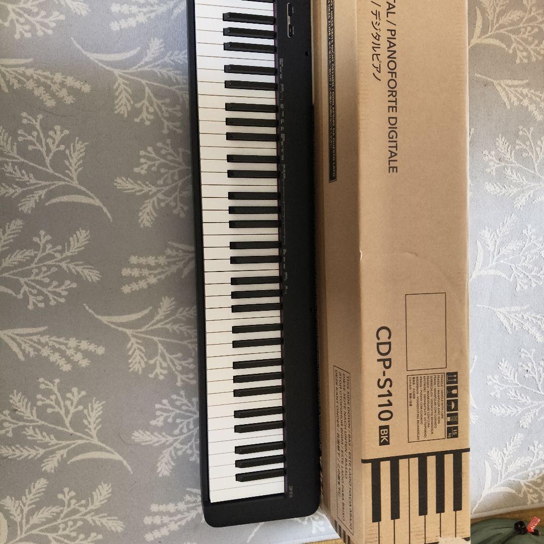 電子ピアノ CASIO カシオ CDP‑S110BK 88鍵 ホワイト