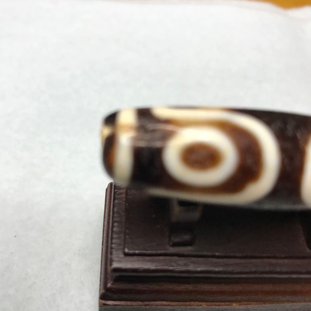 超激レア珍品‼︎ 幻の一品　双線古代七眼天珠　馬蹄痕　東樂　陸發賓石天珠　特別出品