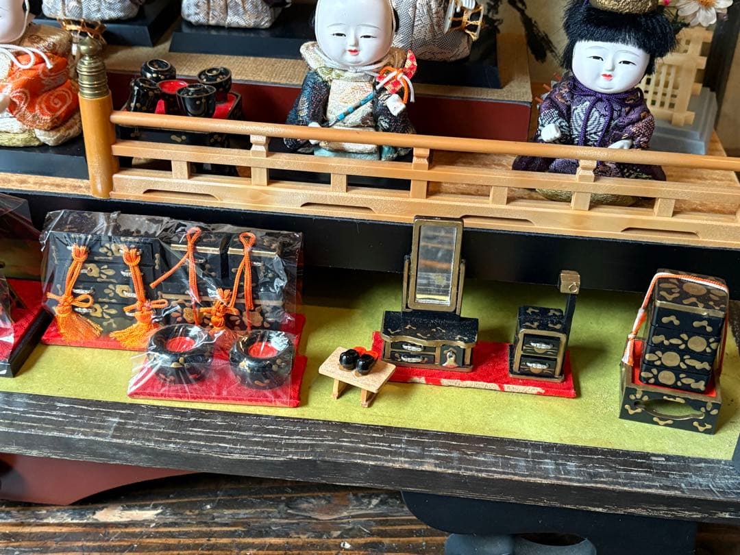 雛人形セット ガラスケース付き 河寿作 雛人形