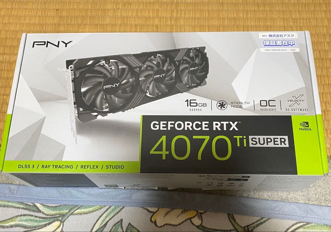 PNY GeForce RTX 4070 Ti Super 16GB 交換品