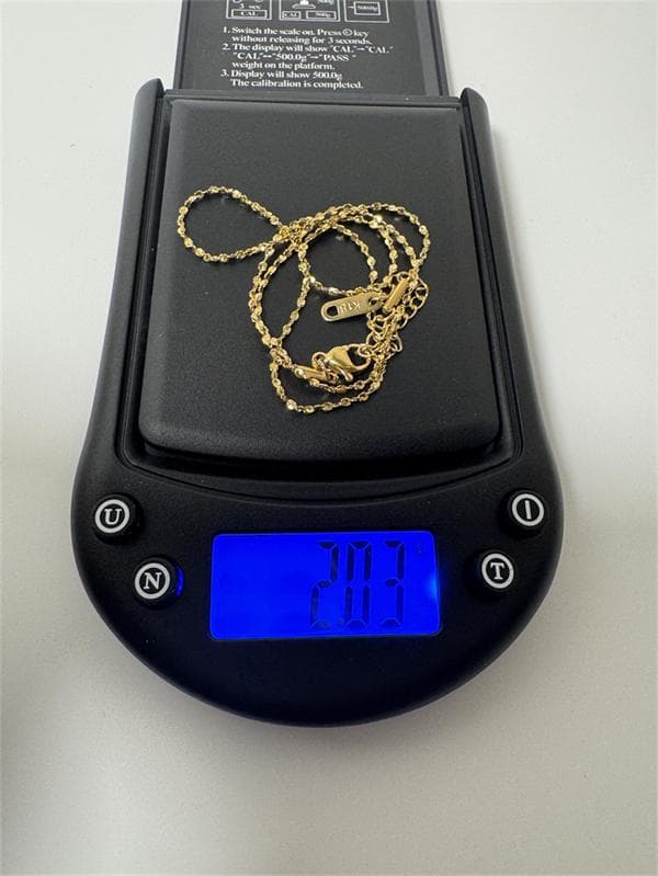 日本製K18ゴールドチェーンネックレス 2.03g