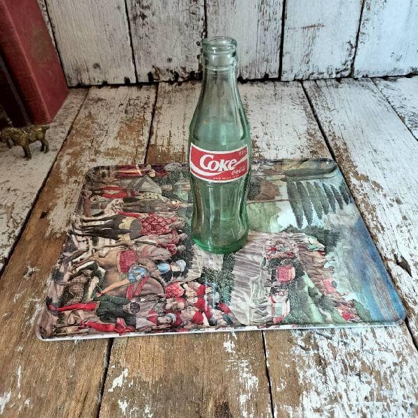 イタリア ヴィンテージ 未使用 melel ルネサンス アート トレイ お盆