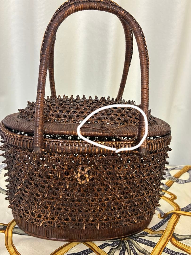ビンテージ☆タイ製トゲトゲカゴバッグ