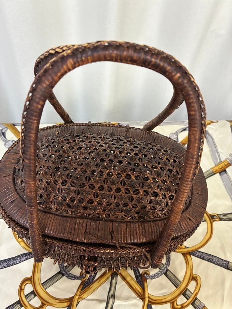 ビンテージ☆タイ製トゲトゲカゴバッグ