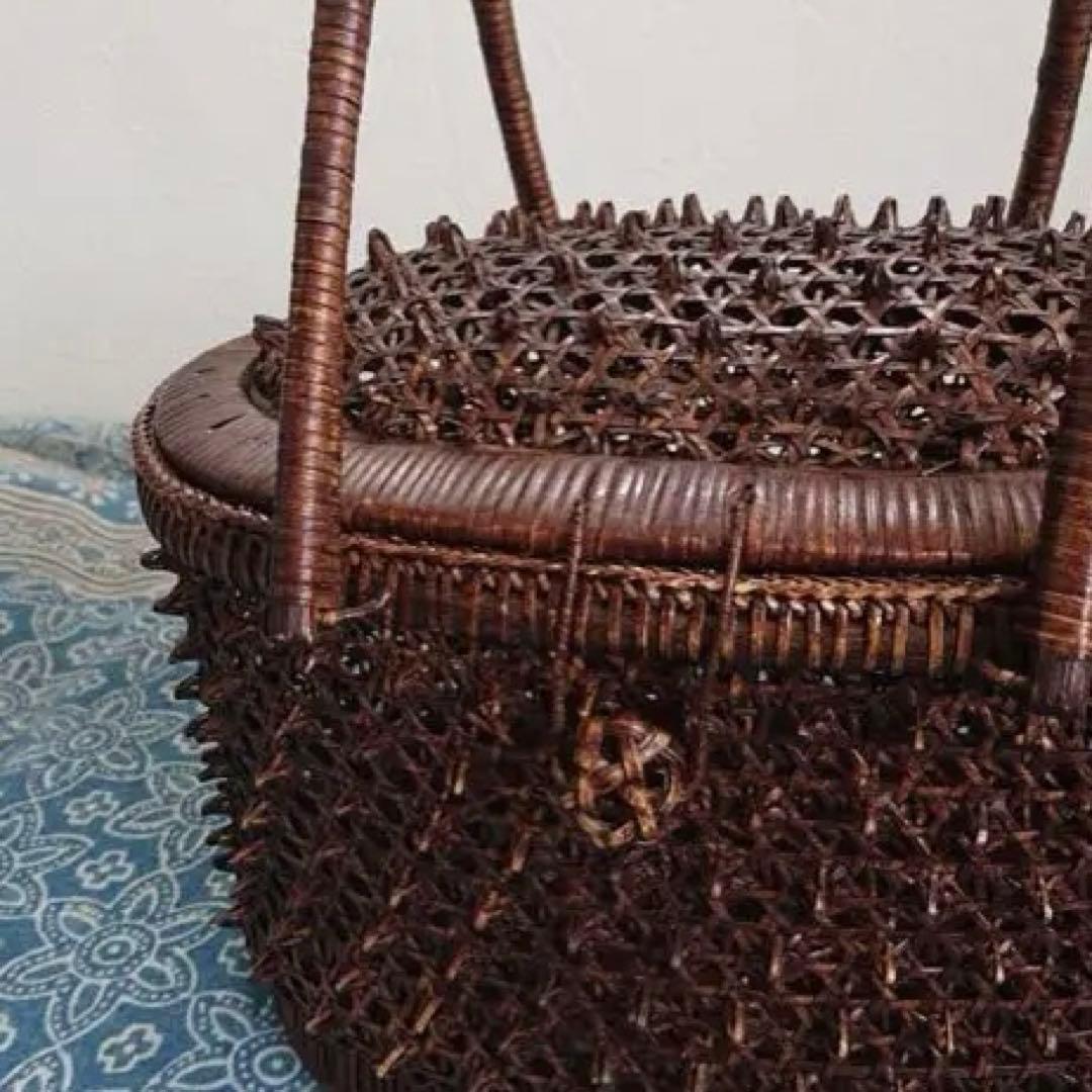 ビンテージ☆タイ製トゲトゲカゴバッグ