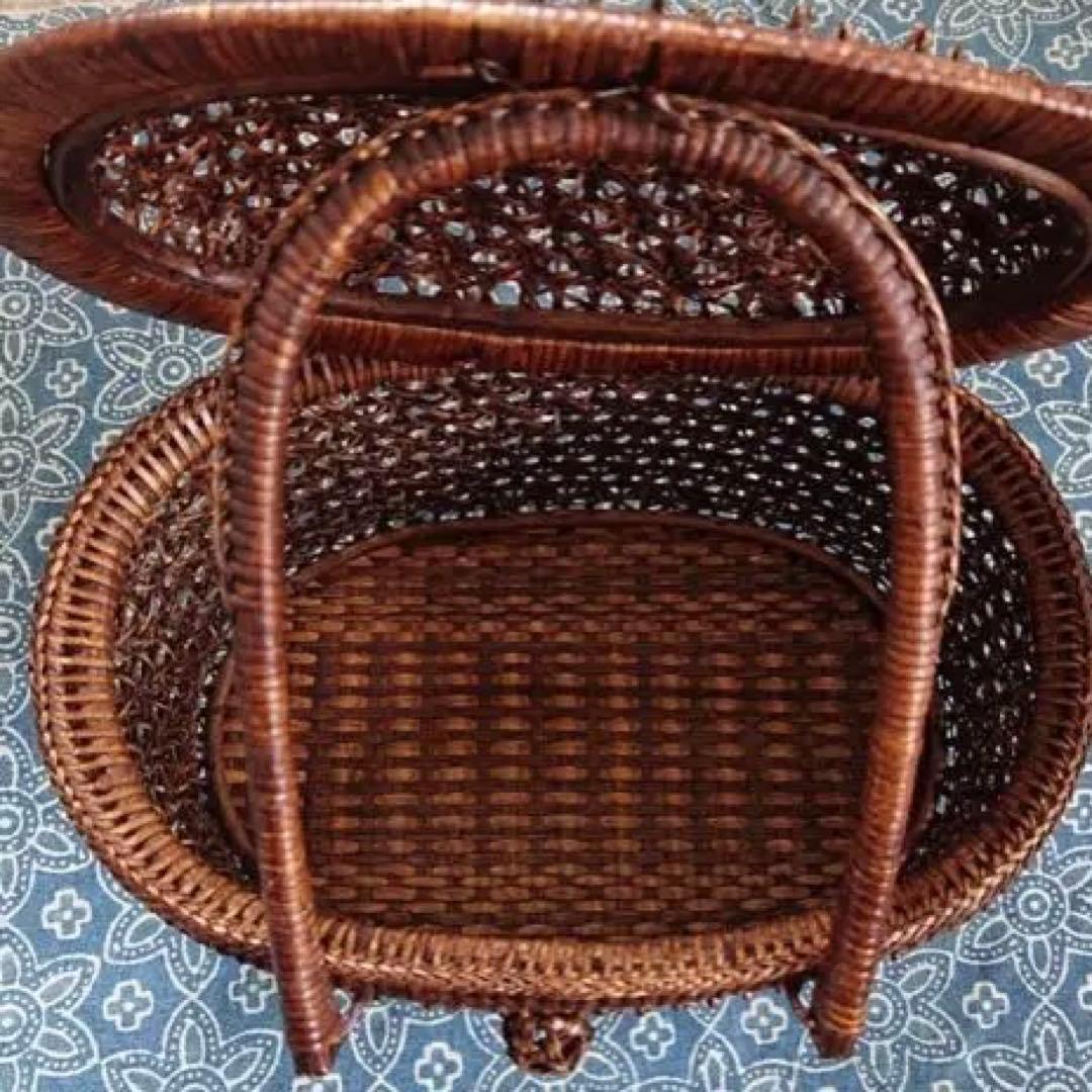 ビンテージ☆タイ製トゲトゲカゴバッグ