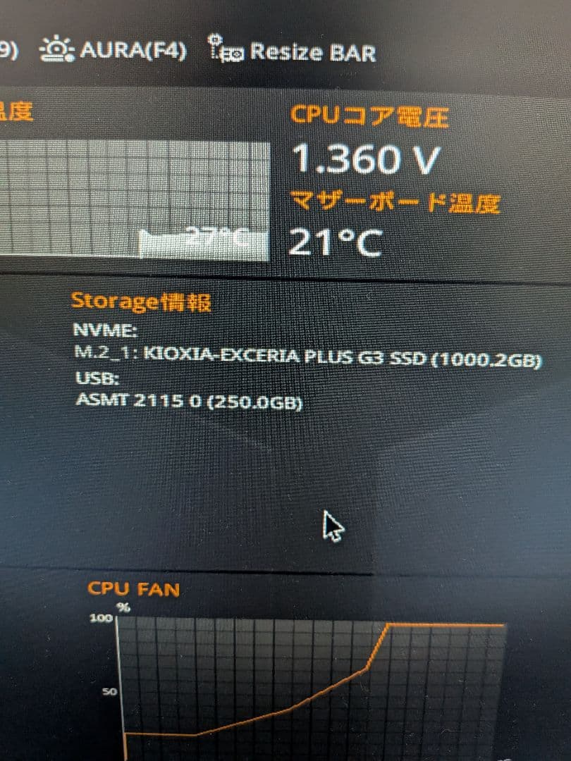 自作PC ryzen5 8600G RAM32GB SSD1TB
