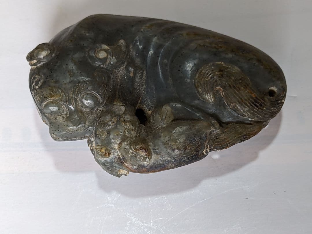 ⭐中国清時代 麒麟 文鎮 文房四宝 玉石文化 古玉 根付け 古美術品 骨董品