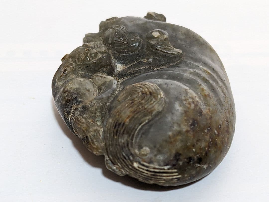 ⭐中国清時代 麒麟 文鎮 文房四宝 玉石文化 古玉 根付け 古美術品 骨董品