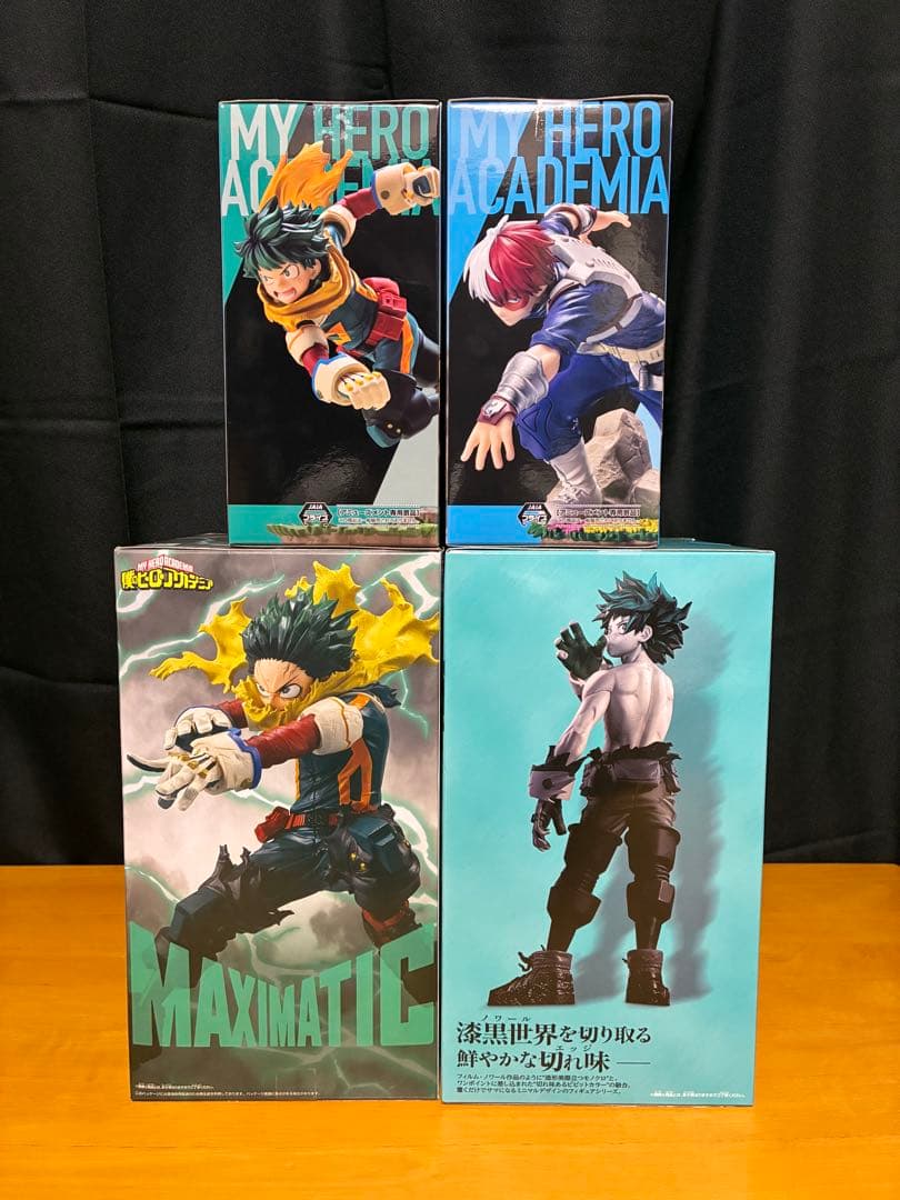 ヒロアカ 緑谷出久 轟焦凍 フィギュアセット 計4種