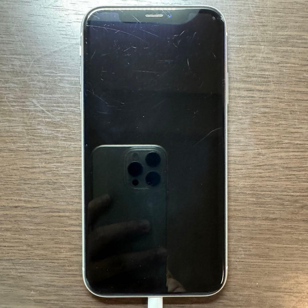 訳あり iPhone XR ホワイト 64GB FaceID不可