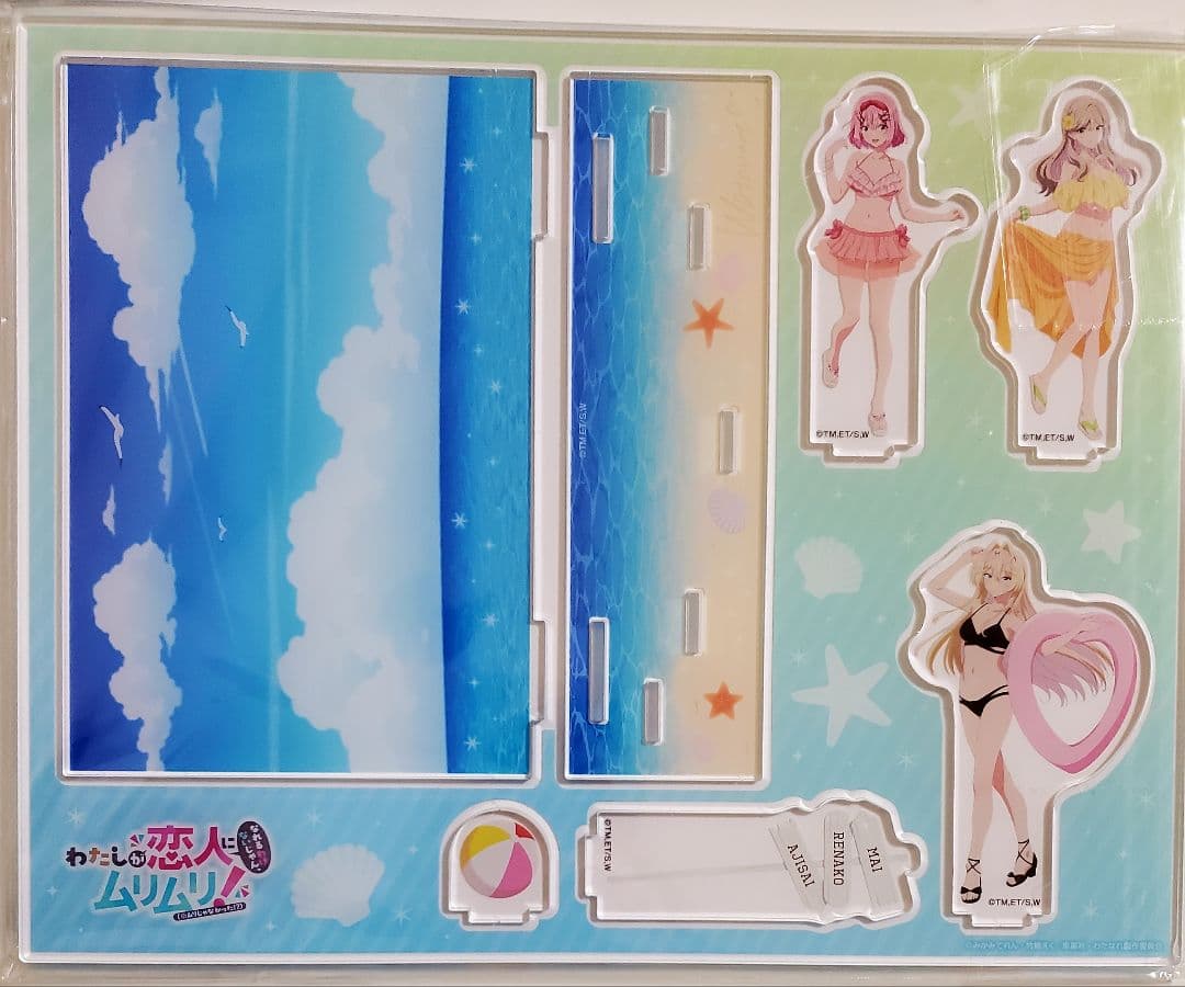 【配】わたなれ 水着ver. 描き下ろしアクリルジオラマ
