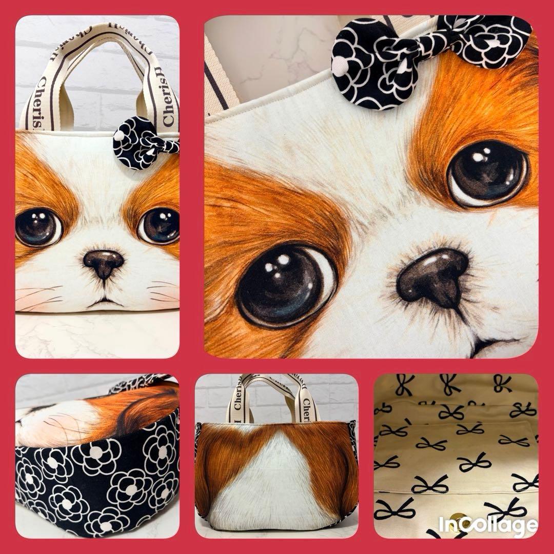 ★ルビルビ様★BIGフェイス♡あんこちゃん♡カメリア♡ラウンドトートバック