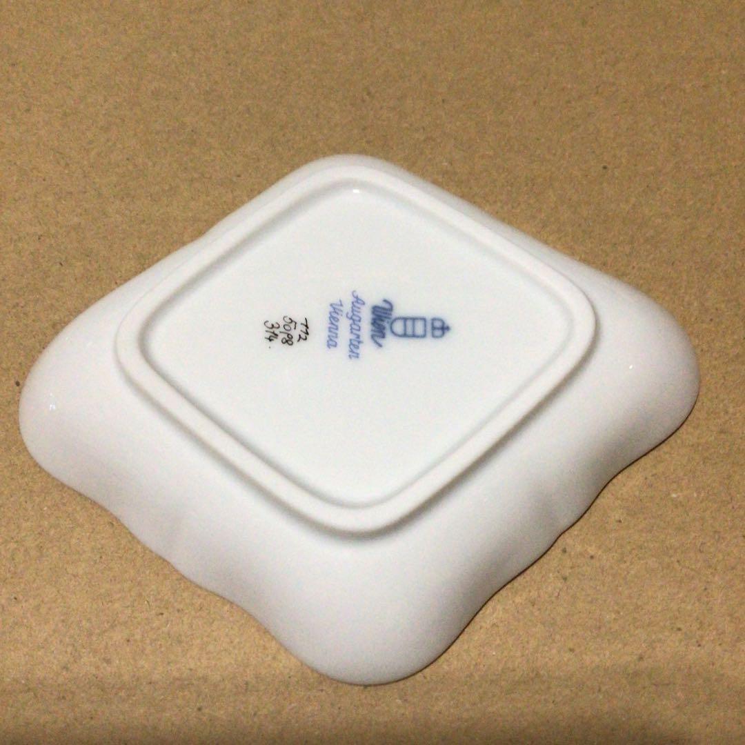 未使用 アウガルテン マリアテレジア キャンドルスタンド 小皿 小冊子 セット