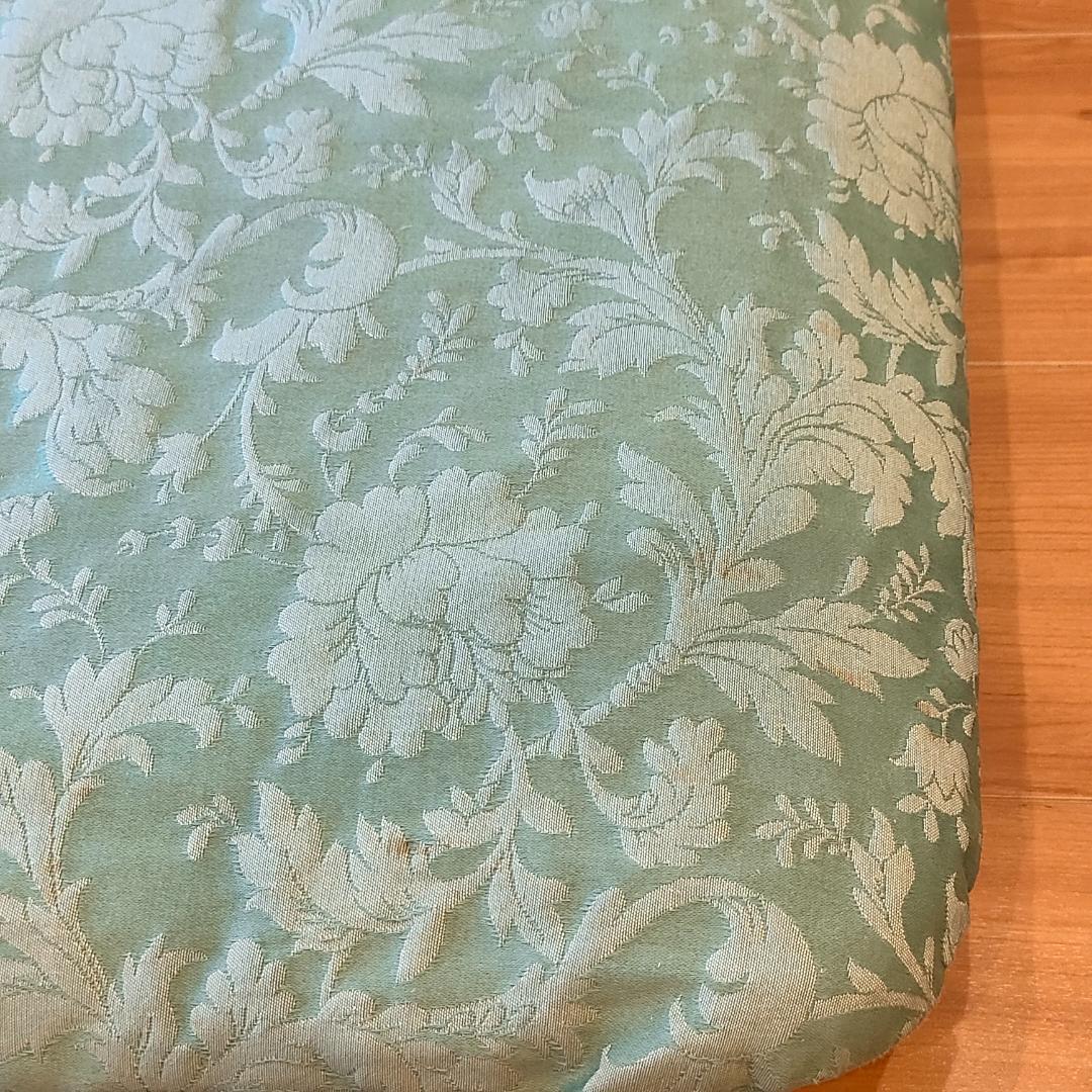 アンティーク　一人掛けソファ　ミントグリーン　ローチェア①