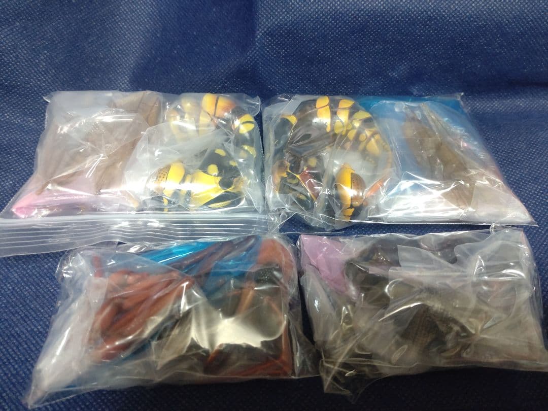 いきもの大図鑑 アドバンス アシナガバチとブルドックアリ 全4種 コンプ