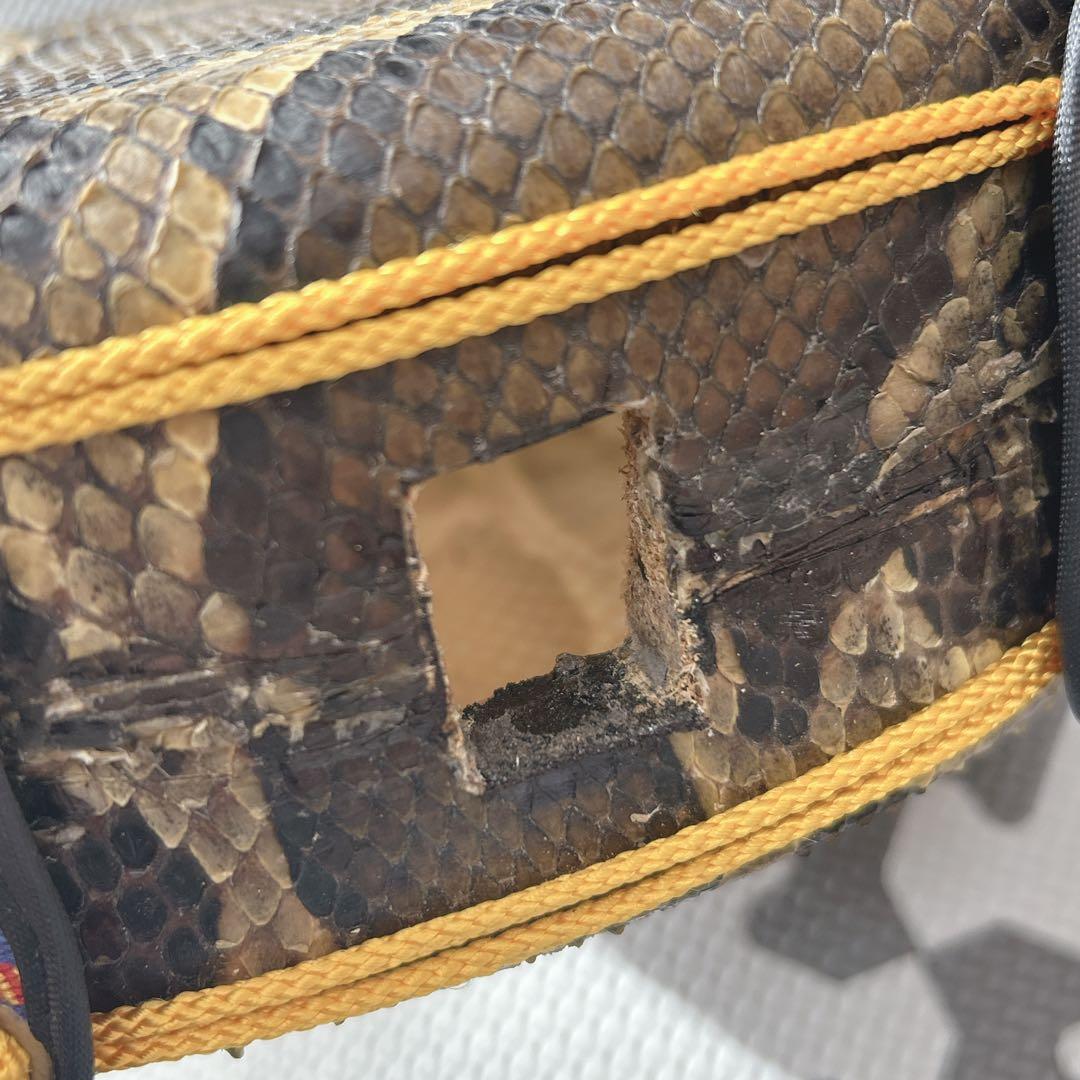 高級　本蛇皮 沖縄三線 蛇皮 三味線 和楽器 民族楽器 伝統楽器