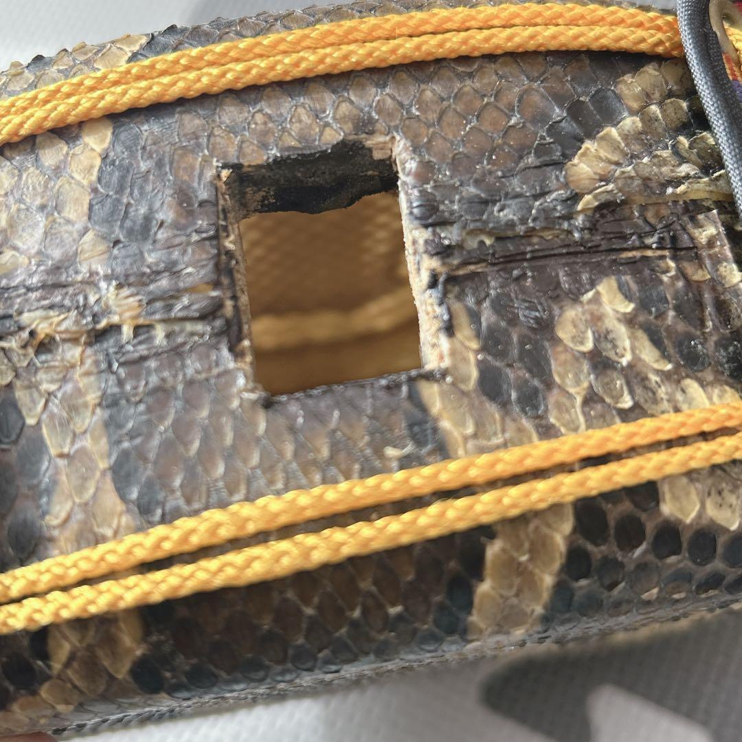 高級　本蛇皮 沖縄三線 蛇皮 三味線 和楽器 民族楽器 伝統楽器