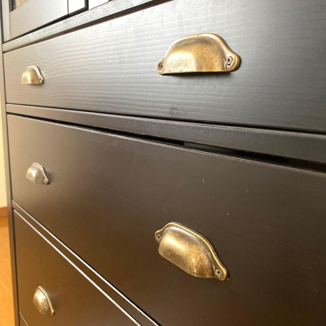 IKEA HEMNES ヘムネス　コレクションケース　食器棚　キッチン収納