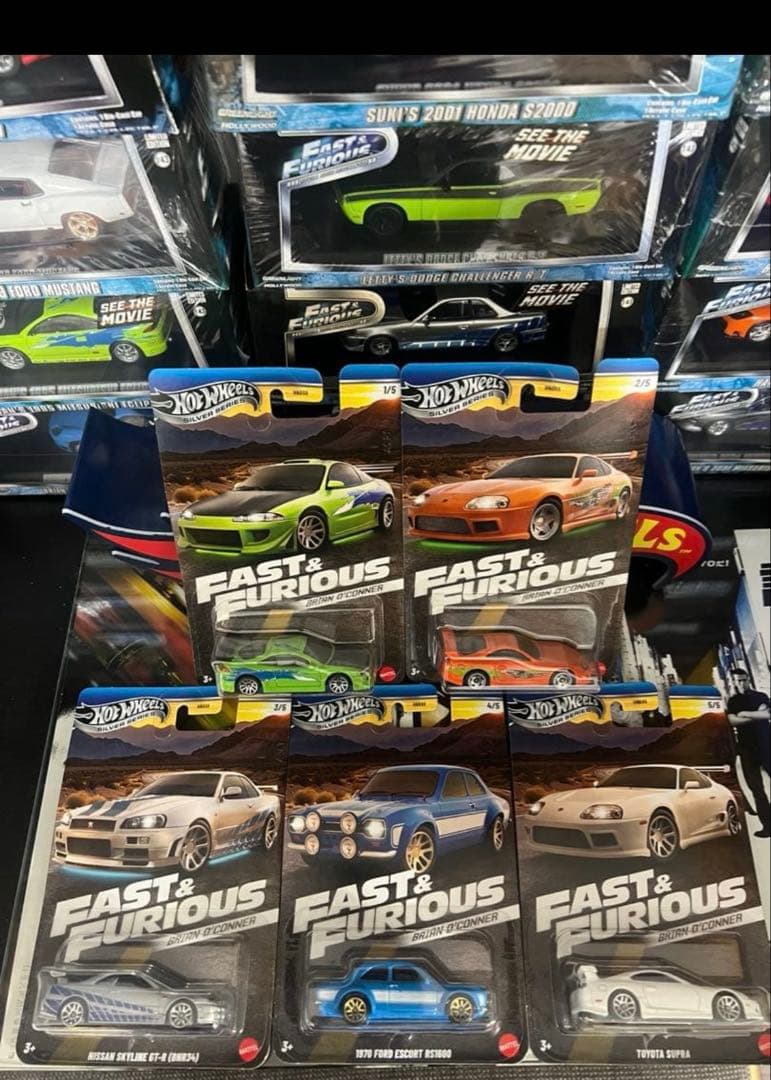ミニカー Hotwheels FAST&FURIOUS BRIAN O'CONNER