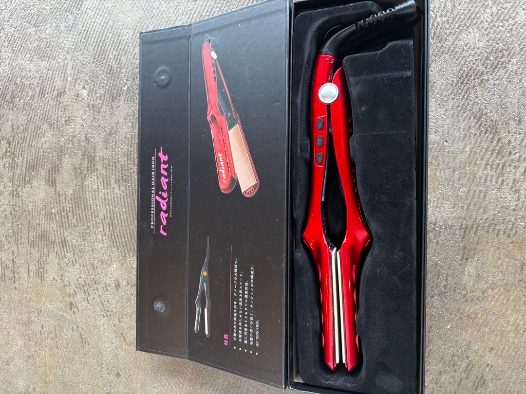 【ジャンク品】ラディアント　ヘアアイロン　28mm