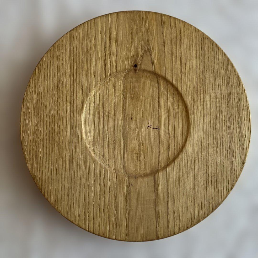 村上圭一　栗　お盆　24cm